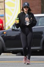 LUCY HALE Leaves Alfred Coffee in Studio City 03/09/2020
