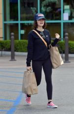 LUCY HALE Out at Grocery Shopping in Los Angeles 03/26/2020