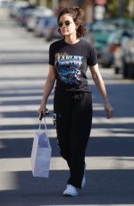 LUCY HALE Out for Coffee in Los Angeles 03/28/2020