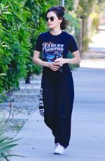 LUCY HALE Out for Coffee in Los Angeles 03/28/2020