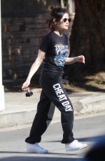LUCY HALE Out for Coffee in Los Angeles 03/28/2020