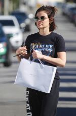 LUCY HALE Out for Coffee in Los Angeles 03/28/2020