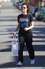 LUCY HALE Out for Coffee in Los Angeles 03/28/2020