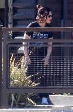 LUCY HALE Out for Coffee in Los Angeles 03/28/2020