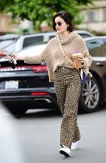 LUCY HALE Out for Iced Coffee in Los Angeles 03/17/2020