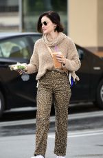 LUCY HALE Out for Iced Coffee in Los Angeles 03/17/2020