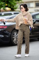 LUCY HALE Out for Iced Coffee in Los Angeles 03/17/2020