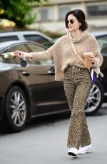 LUCY HALE Out for Iced Coffee in Los Angeles 03/17/2020