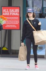 LUCY HALE Out Shopping for Groceries in Studio City 03/25/2020