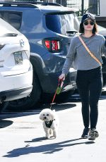 LUCY HALE Out Shopping in Studio City 03/19/2020