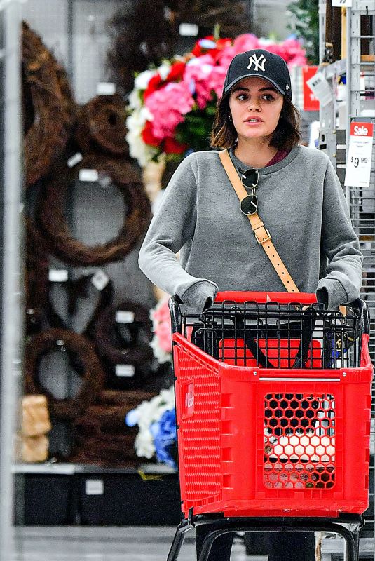 LUCY HALE Out Shopping in Studio City 03/19/2020