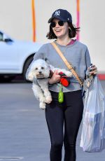 LUCY HALE Out Shopping in Studio City 03/19/2020