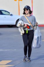LUCY HALE Out Shopping in Studio City 03/19/2020