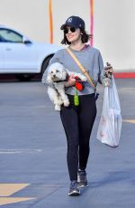 LUCY HALE Out Shopping in Studio City 03/19/2020