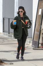 LUCYAH LE Leaves Aalfred Coffee in Studio City 03/17/2020