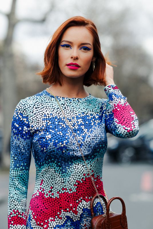 MAEVA COUCKE Arrives at Leonard Fashion Show at PFW in Paris 02/28/2020