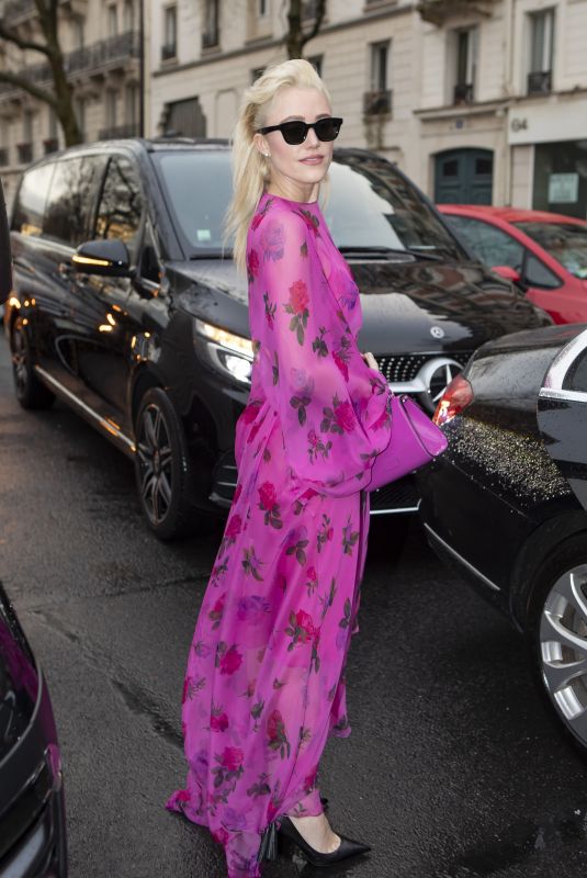 MAIKA MONROE Heading to Valentino Show at Paris Fashion Week 03/01/2020