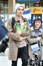 MAISIE WILLIAMS and Reuben Selby at Gare du Nord in Paris 02/29/2020