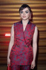 MAISIE WILLIAMS at Givenchy Fashion Show in Paris 03/011/2020
