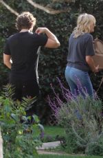MALIN AKERMAN in Denim Visiting a Friend in Los Feliz 03/08/2020