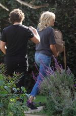 MALIN AKERMAN in Denim Visiting a Friend in Los Feliz 03/08/2020
