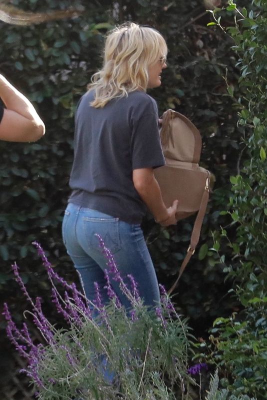 MALIN AKERMAN in Denim Visiting a Friend in Los Feliz 03/08/2020
