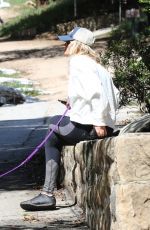 MALIN AKERMAN Out Hikinig with Her Dog at Griffith Park in Los Angeles 03/23/2020