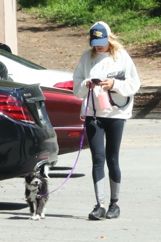 MALIN AKERMAN Out Hikinig with Her Dog at Griffith Park in Los Angeles 03/23/2020