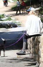 MALIN AKERMAN Out Hikinig with Her Dog at Griffith Park in Los Angeles 03/23/2020