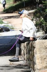 MALIN AKERMAN Out Hikinig with Her Dog at Griffith Park in Los Angeles 03/23/2020