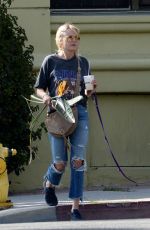 MALIN AKERMAN Out with Her Dog in Los Angeles 03/11/2020