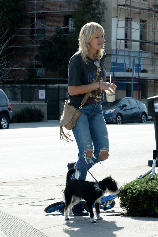 MALIN AKERMAN Out with Her Dog in Los Angeles 03/11/2020