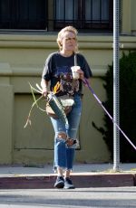 MALIN AKERMAN Out with Her Dog in Los Angeles 03/11/2020