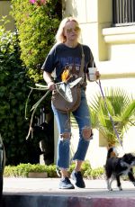 MALIN AKERMAN Out with Her Dog in Los Angeles 03/11/2020