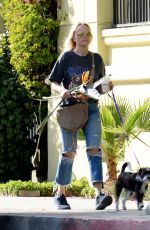 MALIN AKERMAN Out with Her Dog in Los Angeles 03/11/2020