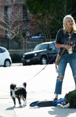 MALIN AKERMAN Out with Her Dog in Los Angeles 03/11/2020