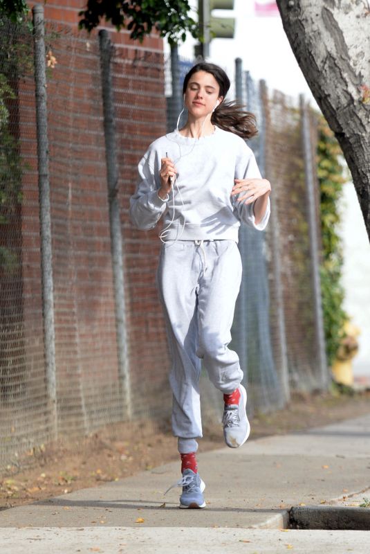 MARGARET QUALLEY Out Jogging in Los Angeles 03/24/2020