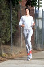 MARGARET QUALLEY Out Jogging in Los Angeles 03/24/2020