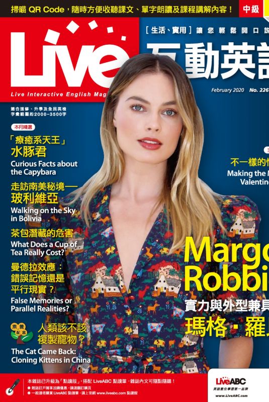MARGOT ROBBIE in Live Magazine, February 2020