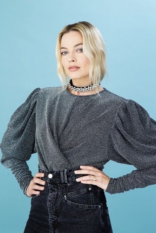 MARGOT ROBBIE on the Set of a Photoshoot, 2020