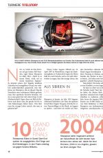MARIA SHARAPOVA in Tennis Magazine, April 2020