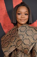 MARSAI MARTIN at Mulan Premiere in Hollywood 03/09/2020