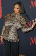 MARSAI MARTIN at Mulan Premiere in Hollywood 03/09/2020