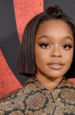 MARSAI MARTIN at Mulan Premiere in Hollywood 03/09/2020