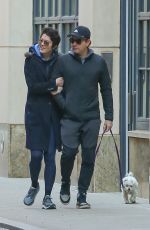 MARY ELIZABETH WINSTEAD and Ewan McGregor Out with Their Dog in New York 03/04/2020