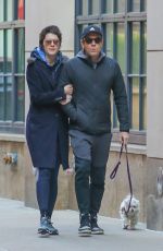 MARY ELIZABETH WINSTEAD and Ewan McGregor Out with Their Dog in New York 03/04/2020