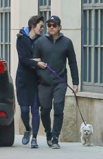 MARY ELIZABETH WINSTEAD and Ewan McGregor Out with Their Dog in New York 03/04/2020