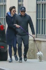 MARY ELIZABETH WINSTEAD and Ewan McGregor Out with Their Dog in New York 03/04/2020