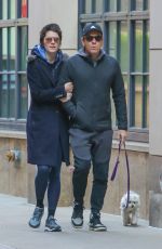MARY ELIZABETH WINSTEAD and Ewan McGregor Out with Their Dog in New York 03/04/2020