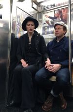 MARY ELIZABETH WINSTEAD and Ewan McGregor Riding Subway in New York 03/07/2020